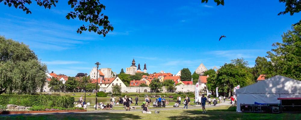 Almedalen. Foto: Region Gotland
