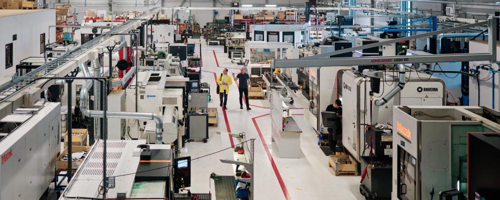 På Alderholmens Mekaniska började jakten på energitjuvarna. En idé var att ta reda på hur mycket energi som slösades när maskinerna stod stilla. Bild: Alderholmens Mekaniska.