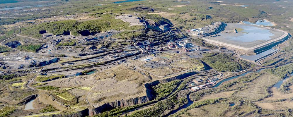 LKAB:s industriområde i Malmberget. Foto: LKAB