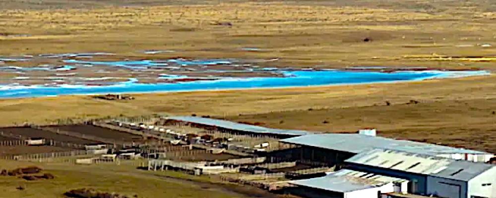 En datorgenererad visualisering av det nedlagda Energia Verde Austral-projektet i Cabo Negro. Bild: EDF