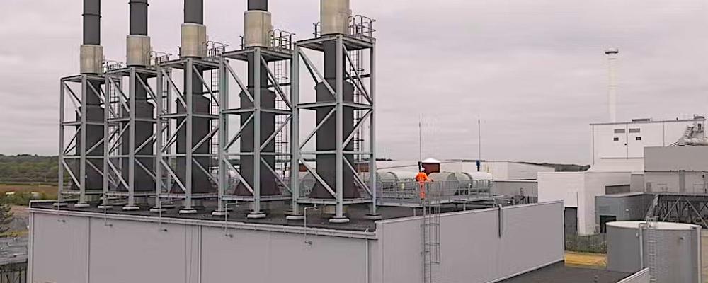Vätgas blandades nyligen för första gången in i Storbritanniens nationella gasnät. Brittiska företag uppger att ett pilotprojekt har visat åtminstone att en vätgasinblandning på två procent kan fungera tekniskt och operativt i befintliga gasledningar och gaskraftverk. Centricas gaskraftverk i Brigg med en effekt på 100 MW deltog i försöket och drevs med naturgas som innehöll inblandad vätgas. Foto: Centrica