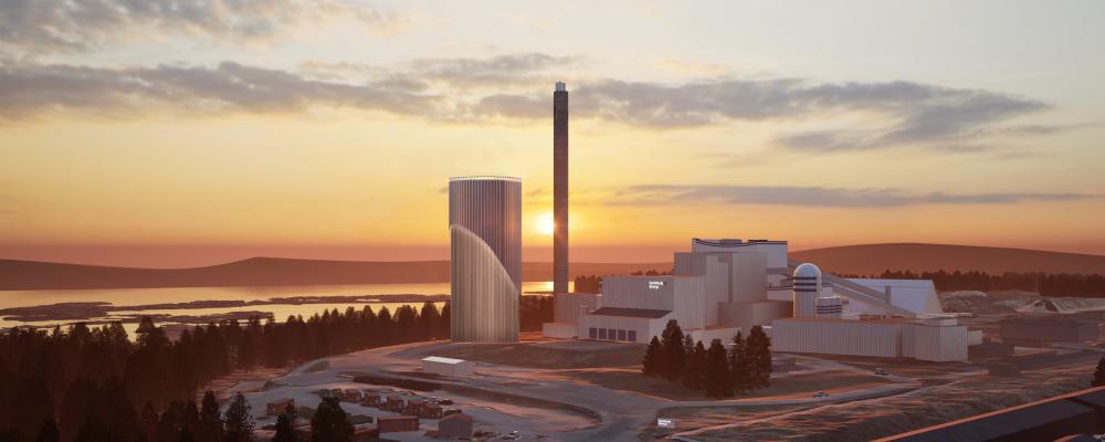 Ackumulatortank Hedenverket ljusare med logo.  Pressbild: Karlstads Energi AB