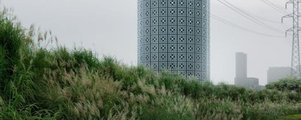 Den nya ackumulatortanken i Norra hamnen blir ett stort energilager för fjärrvärme och stärker Malmös energiförsörjning, beredskap och klimatarbete. Investeringen uppgår till cirka 400 miljoner kronor. Illustration: Liljewall