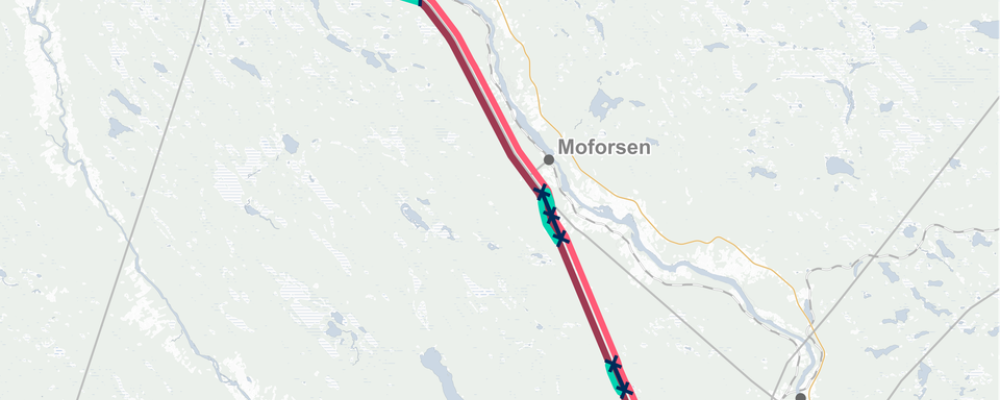 Karta över Betåsen-Nässe. Pressbild: Svenska kraftnät