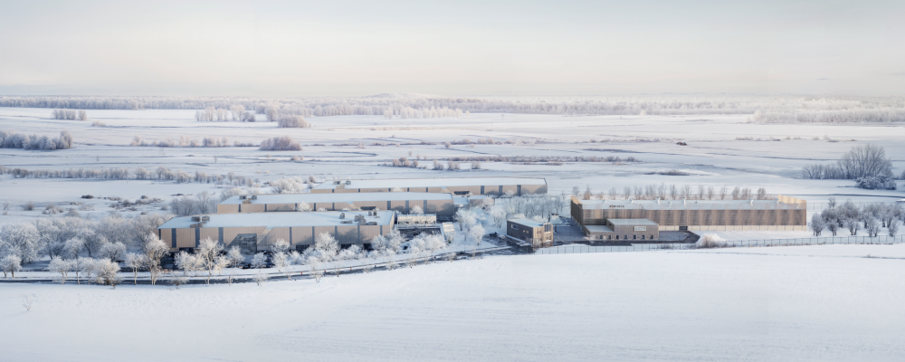 Kärnkraftsdrivna datacenter vid Studsviks tillståndsgivna kärntekniska anläggning i Nyköping. Pressbild: Blykalla
