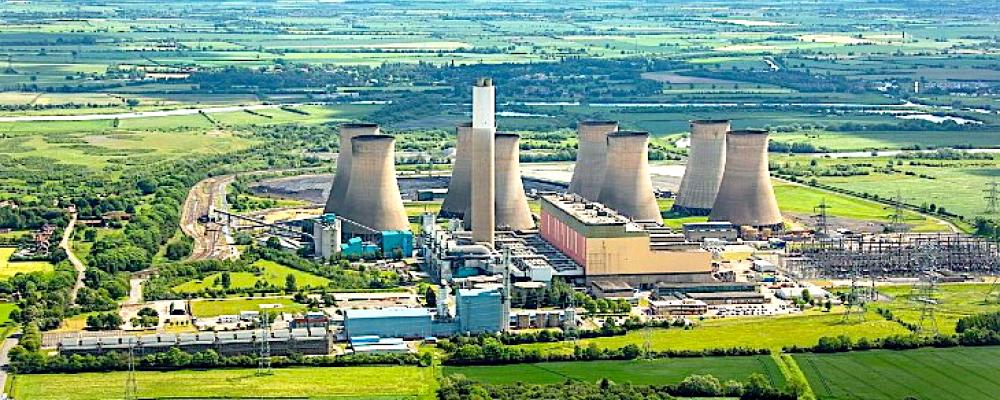 Kraftverket Cottam, fotograferat innan kyltornen revs förra året. (Bild: EDF Energy)