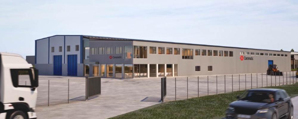 Coromatic Östersund, skiss med utbyggnad. Pressbild: Coromatic