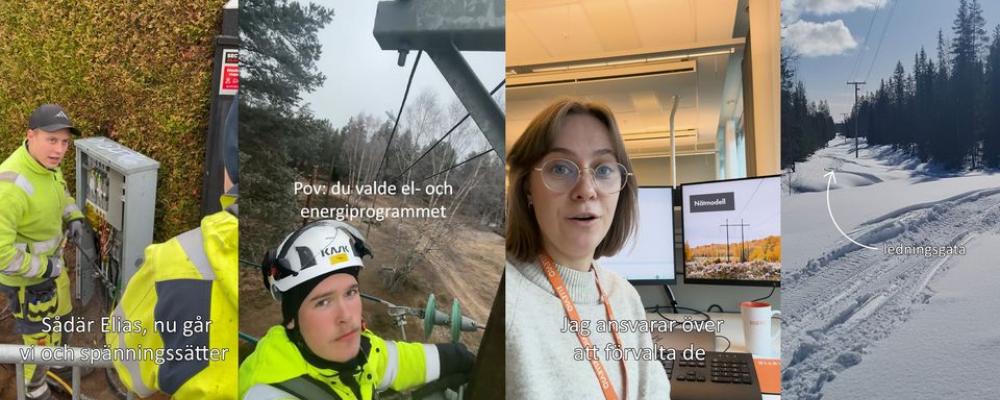 Energiföretagen Sverige uppmärksammar framtidens bransch, bland annat genom bild- och videodagböcker från verksamma inom området, på Elens dag den 23 januari. Pressbild: Energiföretagen