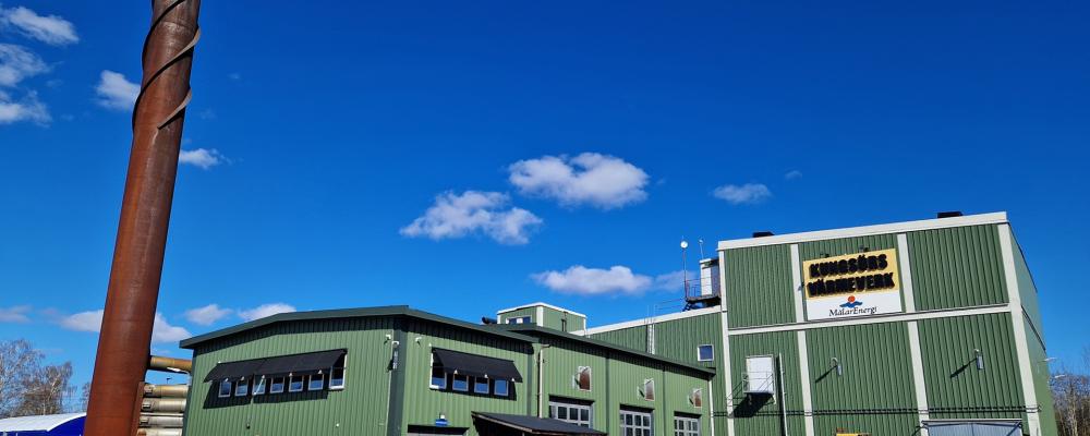 Kungsörs värmeverk. Pressbild: Mälarenergi