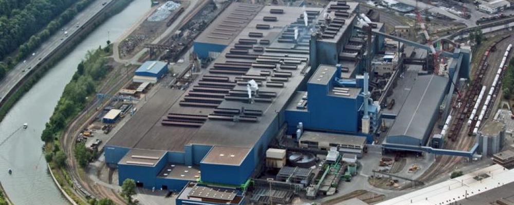 Saarstahls stålfabrik. Foto: SHS – Stahl-Holding-Saar (SHS)