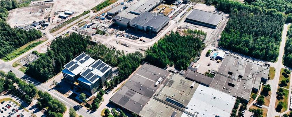 Northvolt Labs, Europas största forsknings- och utvecklingsanläggning för batterier. Belägen i Västerås, Sverige. Pressbild: Lyten