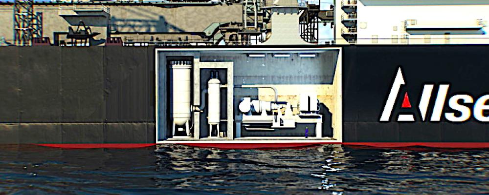 Allseas planerar små modulära reaktorer för både offshore-fartyg och landbaserad industri. Foto: Allseas