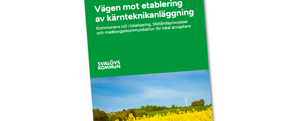 Rapport nuclear technology. Pressbild: Svalövs kommun