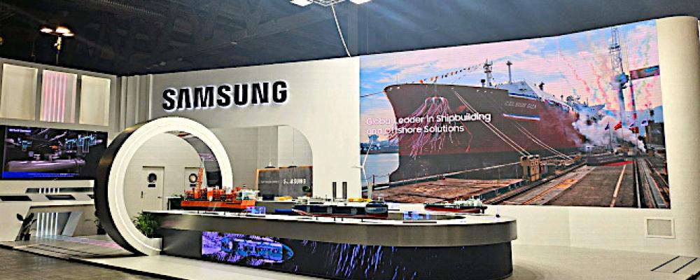 Samsung meddelade certifieringen vid mässan Gastech 2025 i Milano. Foto: Samsung Heavy Industries