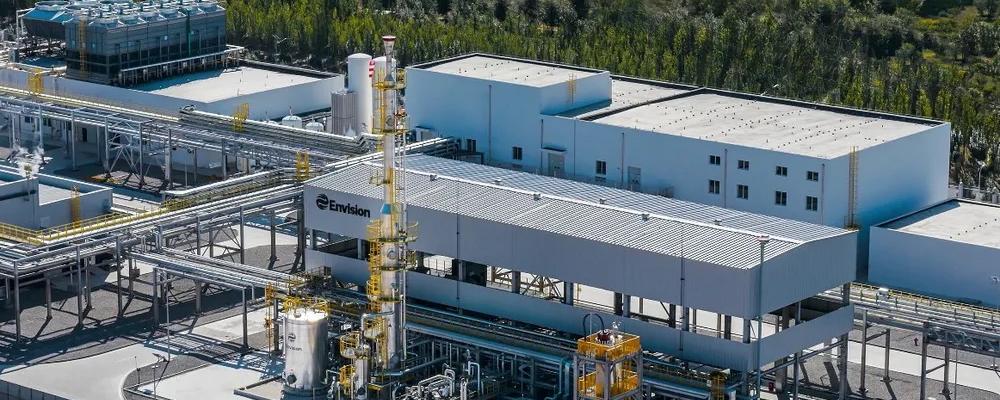 Ett flygfoto över Chifengs anläggning för grön vätgas och ammoniak
Foto: Envision Energy