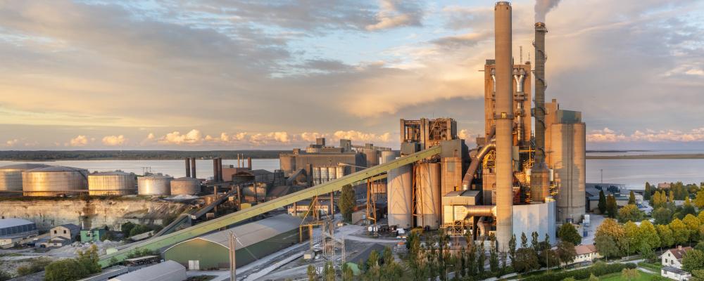 Cementfabriken i Slite. Pressbild: Heidelbergs Materials
