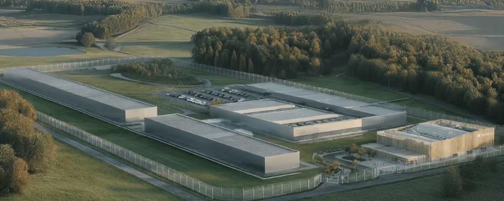 En illustration av ett SMR-kärnkraftverk från Blykalla. Med tillstånd av Blykalla.