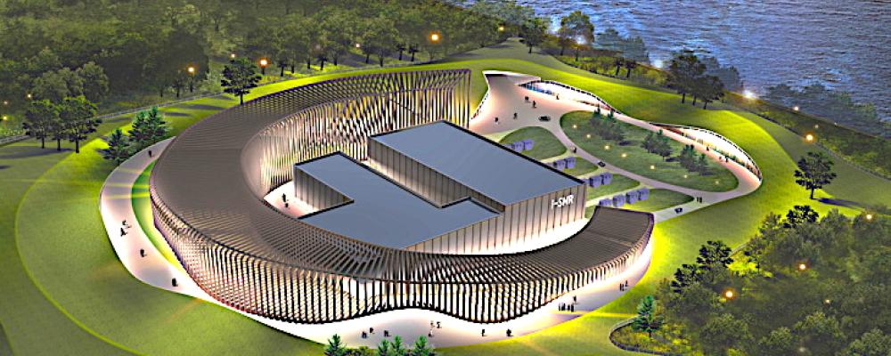 Konceptbild av Sydkoreas små modulära reaktor i-SMR som utvecklas av KHNP och KAERI. Bild: KHNP