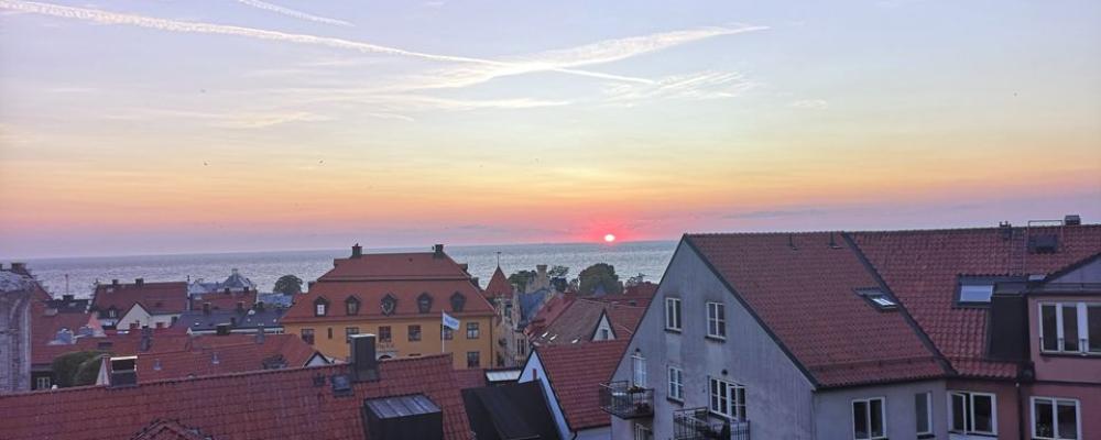 Utsikts bild över Visby. Pressbild: Svenska kraftnät