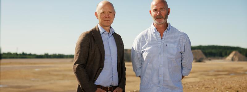 Mikael Häggström, näringslivsutvecklare på Växjö kommun samt Stefan Angeskog, affärsansvarig på Fagnes Nexus. Pressbild: Johan Nordström