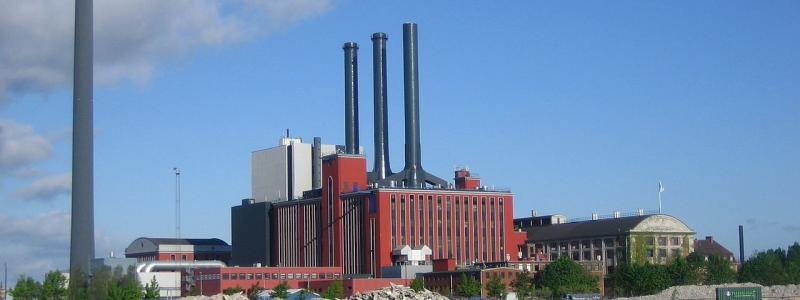 Kraftverket HC Ørsted sett från Islands Brygge i Köpenhamn. Foto: Wikipedia common, kredit: Santac