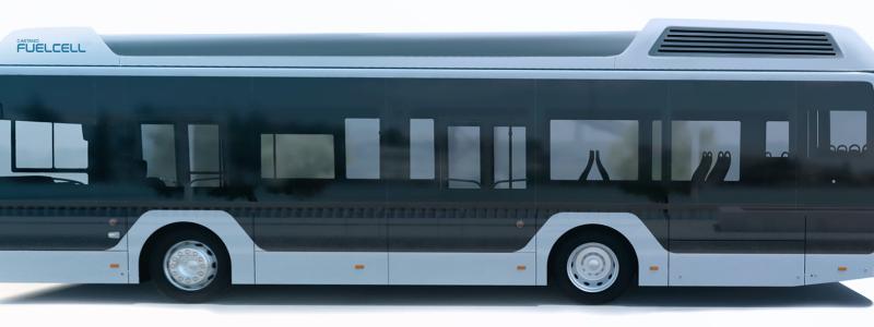 Caetanobus eget tidigare planerat projekt av vätgasdriven buss : Illustration: Design by Almadisig