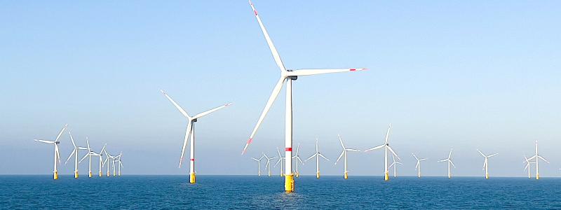 Nordsjöenergi från tyska RWE:s vindturbiner. Foto: RWE