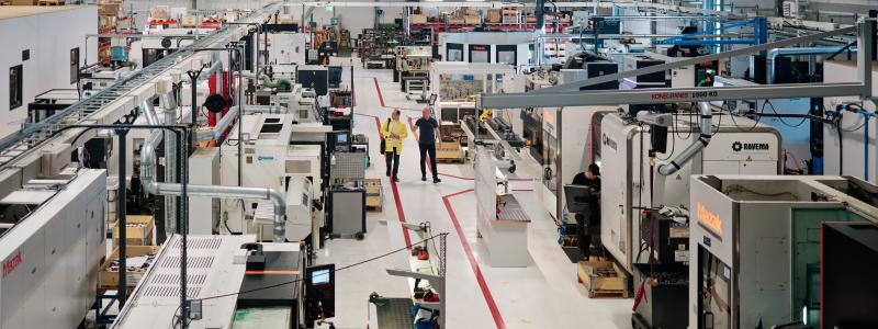 På Alderholmens Mekaniska började jakten på energitjuvarna. En idé var att ta reda på hur mycket energi som slösades när maskinerna stod stilla. Bild: Alderholmens Mekaniska.