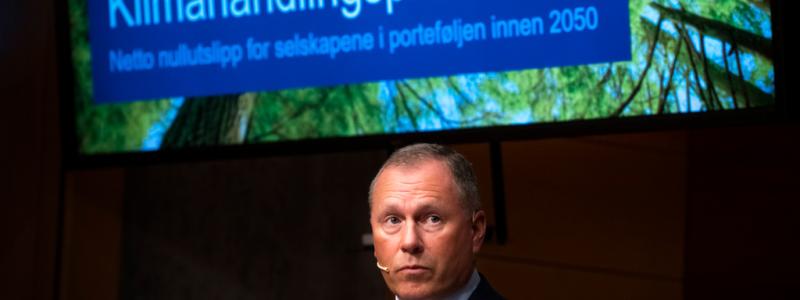 Ole Berg-Rusten/NTB/TT: Norge, här i form av oljefondschef Nicolai Tangen, säger att de investerar fossilpengarna grönt. Arkivbild.