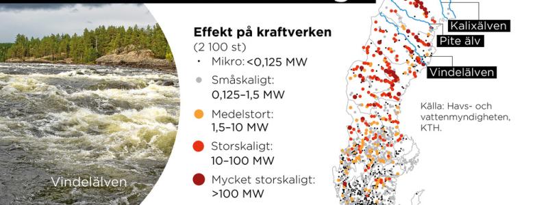 Anna-Lena Lindqvist: Sveriges 2 100 vattenkraftverk med olika kapacitet. Samt de sista fyra outbyggda älvarna.