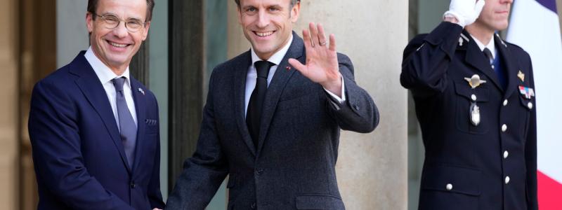 Francois Mori/AP/TT: Sverige och Frankrike ska teckna flera samarbetsavtal under president Macrons statsbesök. Arkivbild.