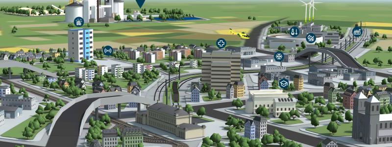 Kraftringen har utvecklat en interaktiv 3D-visualisering som ska göra det enklare att förstå hur energisystemet fungerar. Pressbild: Kraftringen