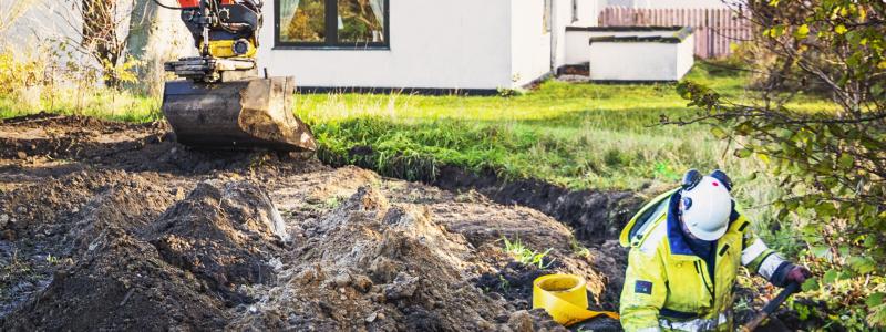 Avgrävda kablar orsakar stora problem och kostnader - ofta i onödan, visar en rapport från E.ON. Foto: Apelöga.