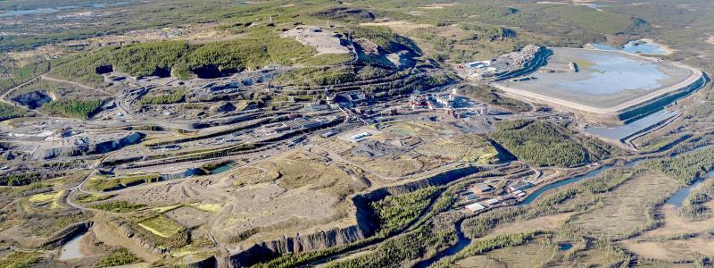 LKAB:s industriområde i Malmberget. Foto: LKAB