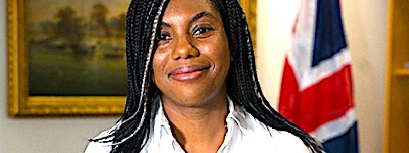 Kemi Badenooch, brittisk oppositionsledare, Tories. Foto: Wikipedia Common, Kredit: Department for Levelling Up, Housing and Communities