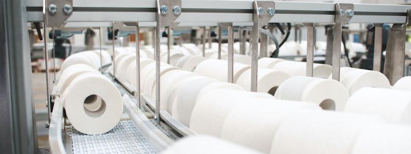 En produktionslinje vid Velvet Cares nuvarande fabrik i Klucze i Polen. Foto: Velvet Care