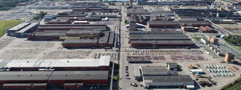 Sandvikens industripark. Den nya anläggningen planeras att vara i drift efter sommaren 2026. Foto: Alleima