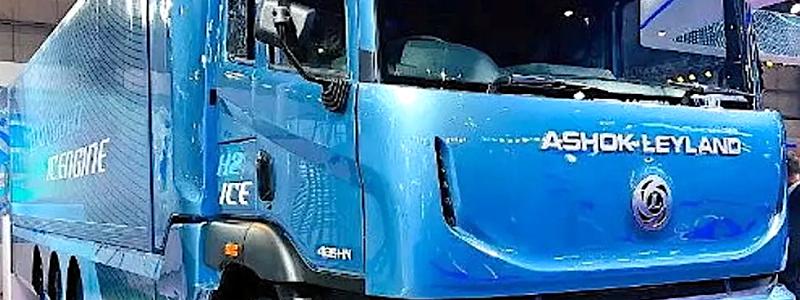 Ashok Leylands interna prototyp av en lastbil med vätgasdrift. Foto: Ashok Leyland
