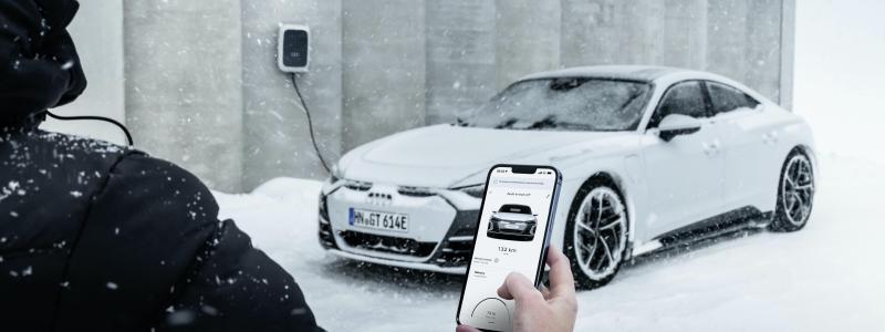 Alla elbilar drabbas av prestandaförlust under vintern. Foto: Audi