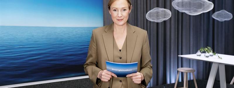 Lina Thomsgård, programledare för Energistudion. Foto: Vattenfall.
