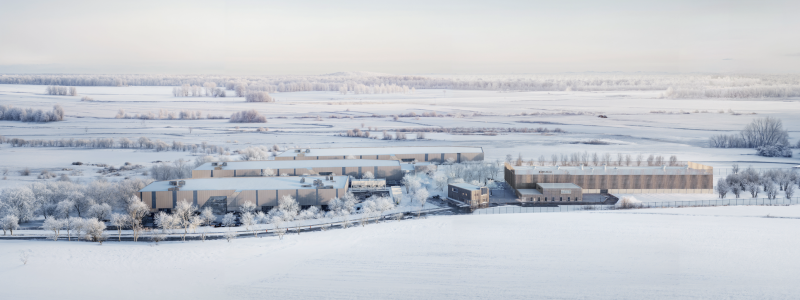 Kärnkraftsdrivna datacenter vid Studsviks tillståndsgivna kärntekniska anläggning i Nyköping. Pressbild: Blykalla
