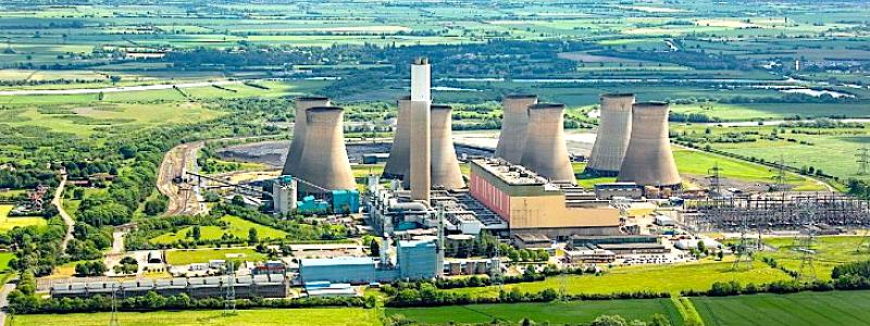 Kraftverket Cottam, fotograferat innan kyltornen revs förra året. (Bild: EDF Energy)