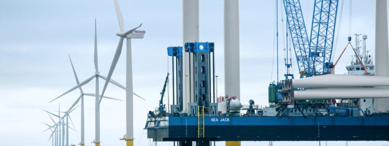 Ørsteds havsbaserade energianläggningar till havs. Foto: Ørsted