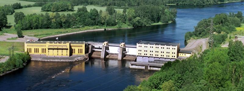 Gamla och nya Bullerforsen. Pressbild: Fortum