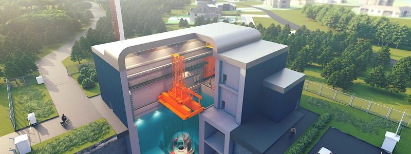 Calogenas mål är därför att utveckla en standardiserad SMR för värmeproduktion, som kan installeras nära städer och industrier utan behov av stora elnätsanslutningar. Bild: Calogena