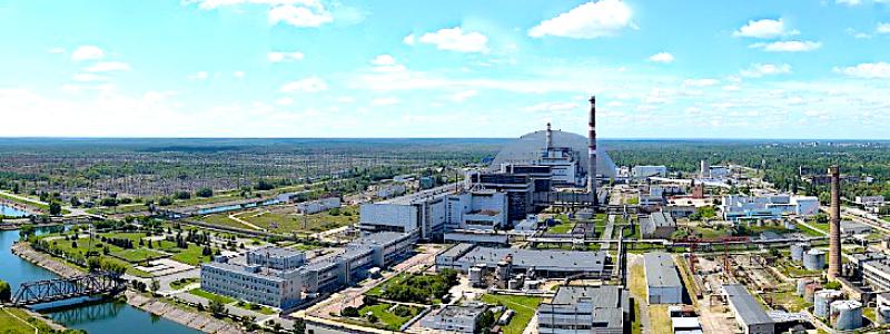 Det tidigare kärnkraftverket i Tjernobyl är omgivet av en exkluderingszon Bild: CHNPP.