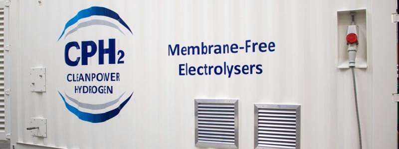 Container med en elektrolysör från  Clean Power Hydrogen (CPH2)  Foto: CPH2