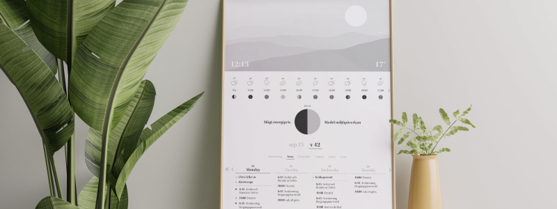Digital kalender ska göra hushållens energibeteenden mer jämlika. Av: Boid