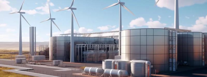 En datorgenererad bild av H2-Hub Lubmin-projektet, ett av de projekt som har dragit sig ur den europeiska vätgasbankens stödsystem under förhandlingarna.
Illustrationen: Deutsche ReGas