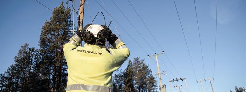 Vattenfall Eldistribution elnät. Pressbild: Vattenfall